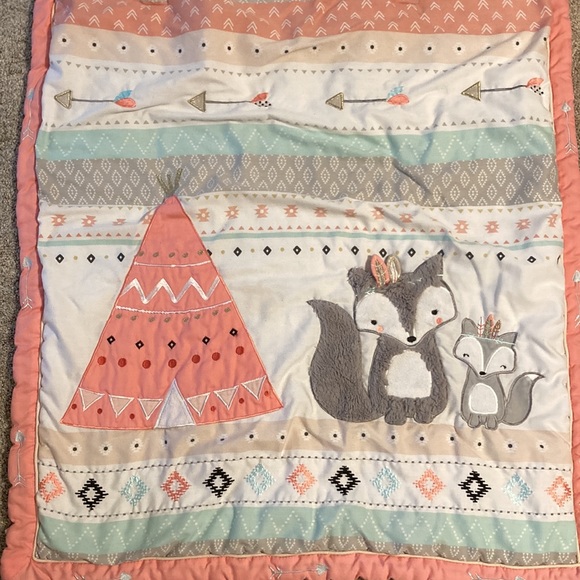 Nursery Baby Blanket, 34” x 43” - Lambs & Ivy - Picture 2 of 6